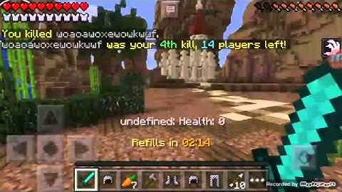 Minecraft PE- Hunger Games#1(Using Hacks/mod)
