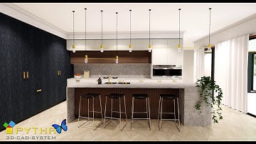 Rendering a Kitchen with PYTHA 3D CAD RadioLAB