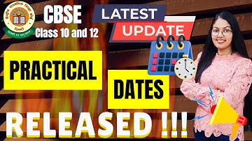 CBSE Class 10 and 12 Practical Exam Dates OUT | CBSE Board Exams 2026