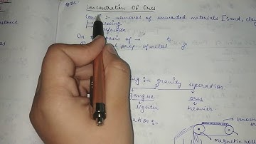 General principles and processes of isolation of elements PART-1