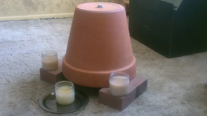 Candle Powered Air Heater - DIY Radiant Space Heater - flower pot heater - Easy DIY