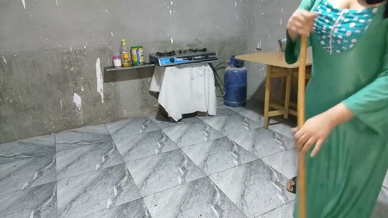 روتيني اليومي في المطبخ المتواضع مع التنظيف والجلي🍑🍑🍑❤🥀