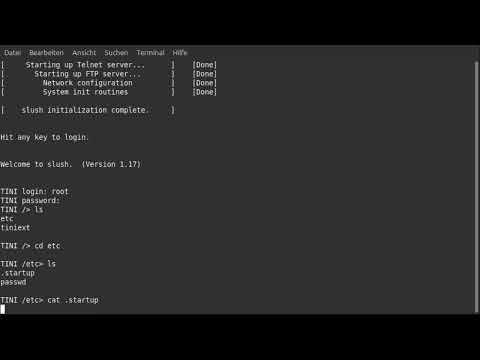 MAXIM DSTINIM400 booting TINI slush OS Version1.17