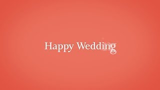 らぼわん 結婚式の無料動画素材 文字アニメーションの Happy Wedding Youtube