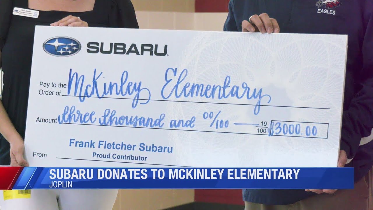 Frank Fletcher Subaru dealership donates $3,000 to McKinley Elementary