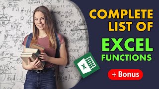 Complete List of Excel Functions | Vivekananda Sinha | Video 99