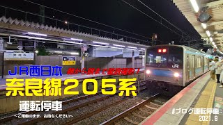 【ＪＲ西日本】奈良線２０５系～朝から晩まで徹底撮影～