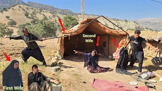 Husband's rage at his second wife and attack on her tent after she refuses to return ⛺🗯