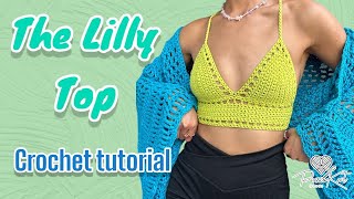 The Lilly Top Updated Crochet Tutorial | DIY | PassioKnit Kelsie 2023