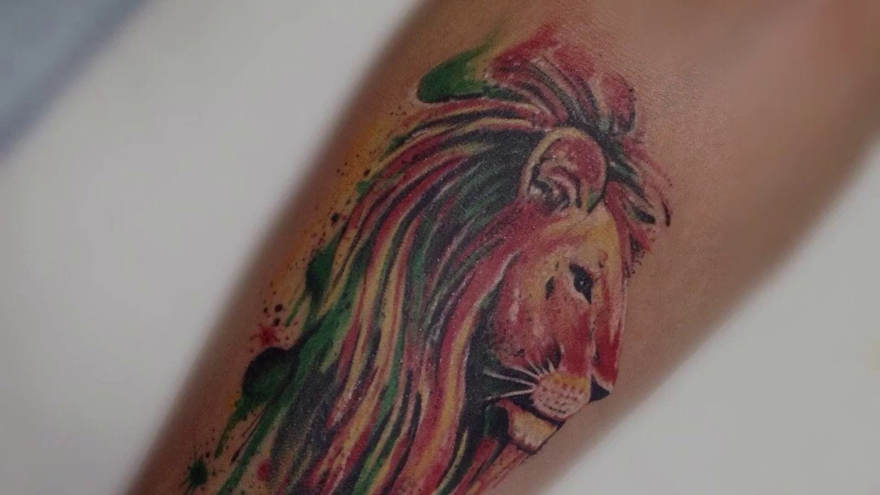 Lion Tattoo by Me @ ShaFitness_TattooArt #tattoos #iphone15 #appleiphone -  YouTube