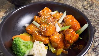 Air Fried General Tso's Chicken Recipe | Ninja Foodi Two Basket Air Fryer Dessert