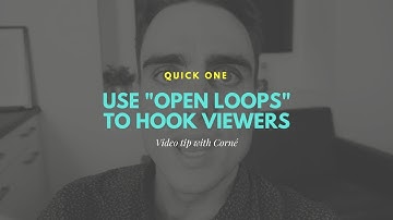 How to hook viewers (using open loops) | Quick One