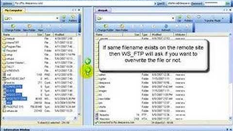 WsFTP How To Transfer Files
