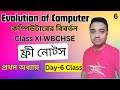 Free Notes | Evolution of Computer | Day 6 | Class XI WBCHSE | Computer Application Computer Science
