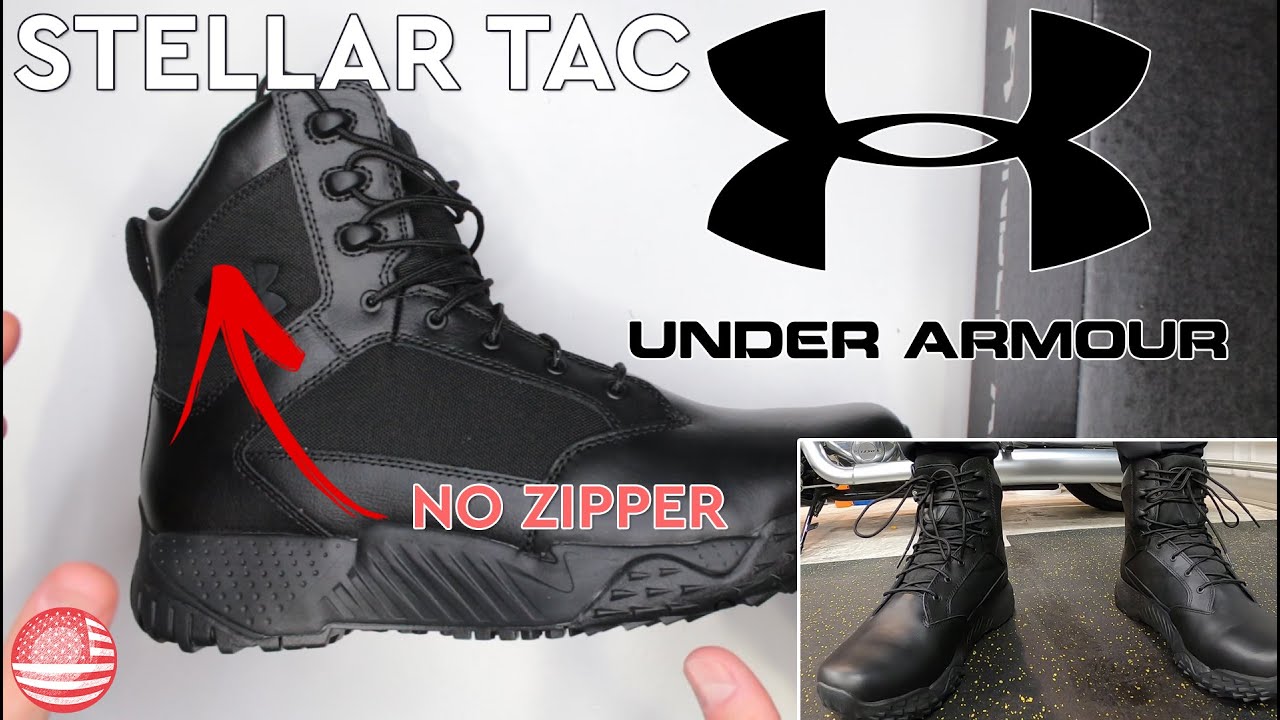 Under Armour Stellar Tac Review (No Side Zip) - YouTube