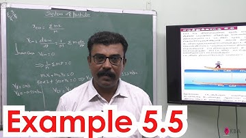 5.Physics | Motion of system of particles & rigid bodies | Example 5.5
