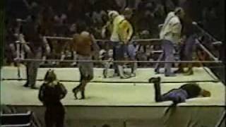 Jerry Lawler, Dusty Rhodes, Magnum TA vs Ole & Arn Anderson, Tully Blanchard - Memphis Wrestling