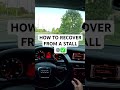How to Recover From a Stall (Manual Car Tips) #manualtransmission #drivingtips #driving #shorts