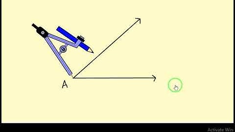 Beirut International School Grade 6 - Math - Video 2 construction of the bisector of an angle