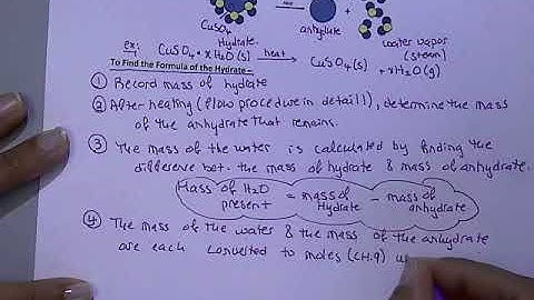 Fall 2018 CHEM111 Experiment #6 Pre Lab Lecture Video