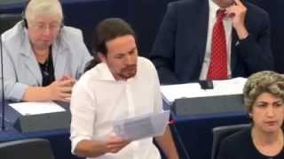 Espectacular primera intervención de Pablo Iglesias como líder de la Izquierda Europea