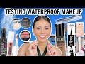 Testing DRUGSTORE WATERPROOF Makeup 💦 is it actually waterproof?? (Amusement park wear test) 🎢