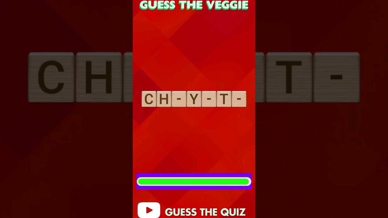 ️‍♀️ Quiz For Veggie Lovers | Guess The Veggie 