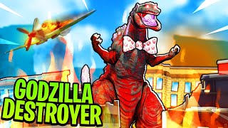 VIREI O GODZILA DESTROYER NO KAIJU UNIVERSE😄 Roblox