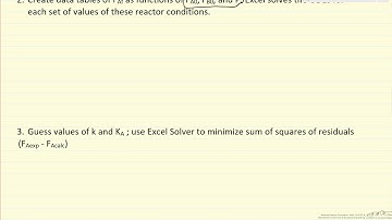 Nonlinear Regression for Kinetic Parameters for Isothermal PFR: Multiple Reactor Conditions Changed