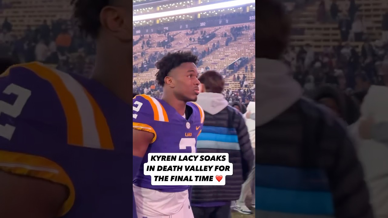 KYREN LACY SOAKS IN DEATH VALLEY FOR THE FINAL TIME AT LSU 💜