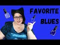 My favorite blue nail polishes
