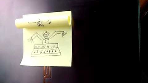 Post-it Notes Animation 5. Crazy  Piano Player  motion pictures. Subscribe!
