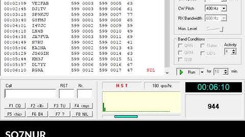 Morse Runner - HST CW Test