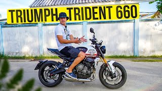 Обзор мотоцикла Triumph Trident 660 | Современный мотоцикл для новичка