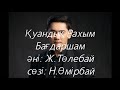 Қуандық Рахым - Бағдаршам.(сөзі, текст, lyrics)