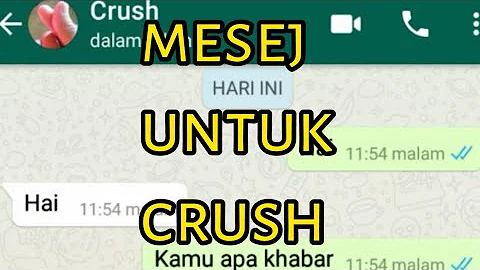 Mesej untuk crush