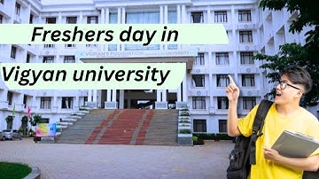 Freshers day in vignan university 2025