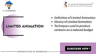 What is Limited Animation|Limited Animation Techniques|History of Limited Animation| eLearning Video