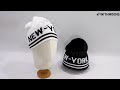 Withmoons new york ribbed knit beanie hat watch cap slouchy skull cap