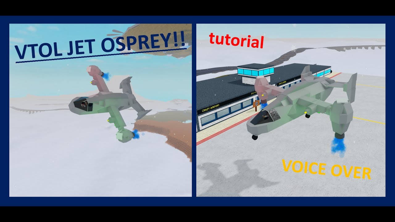 VTOL Jet Osprey Plane Crazy Tutorial YouTube