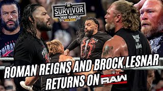 Roman Reigns Returns And Attack Brock Lesnar on Raw 17 Nov 2025 | WWE Survivor Series Wargames 2025