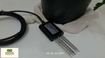 เซนเซอร์วัดค่าคุณสมบัติดิน NPK T H PH EC 7 in1 Soil Sensor RS485 Modbus RTU : miniature innovation