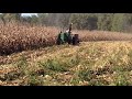 John Deere Model G picking corn
