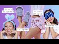 4 SEWING PROJECTS TO TREAT YOURSELF! | DIY Bunny Headband, Slippers, Pajama Shorts, and Eye Mask