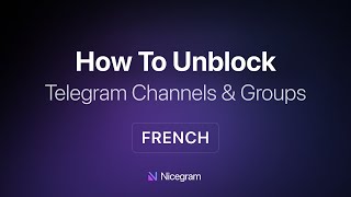 How To Unblock Telegram Channel or Group in Nicegram. Fixing "This channel can’t be displayed" (FR) screenshot 5