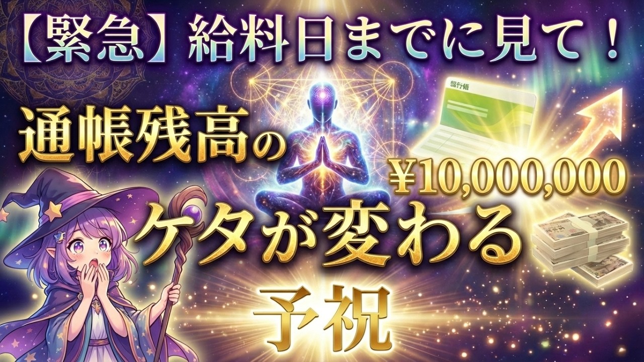 【※給料日までに見て】宇宙銀行から臨時ボーナスを引き出す予祝の儀式。入ってくるお金の桁が「一桁」変わる。