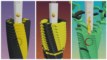 Stack Ball - Very Satisfying ASMR Slicing Game - Relaxing Sounds