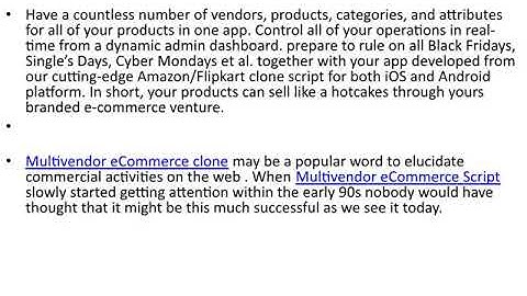 Multi Vendor Marketplace Clone Script - DOD IT SOLUTIONS