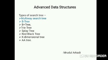 Advanced data structures - Btree