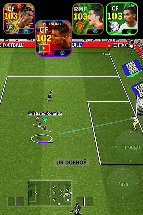 Ronaldo scores with every Suiiii 😮 #efootball2025 #efootball